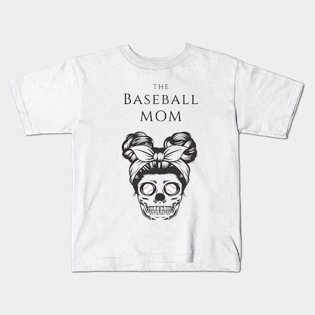 The baseball mom tee for baseball lover Kids T-Shirt by imali